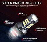 T20 21W TEK DUY GÜNDÜZ VE GERİ VİTES UYUMLU BEYAZ LED AMPÜL TAKIMI 2 ADET MERCEKLİ