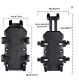 BİKE SKY Amortisör ile motosiklet bisiklet telefon tutucu bisiklet gidon dikiz aynası 4.7-7.1 inç akıllı telefonlar için darbeye Dayanıklı yuksek seviye korumalı