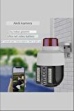 QASUL Su Geçirmez Alarmlı Ip Kamera Full Hd Dönen  Çakarlı Dış Mekan Için Güvenlik Kamerası