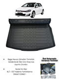 Sahler Volkswagen Golf 7 2013-2020 Uyumlu 4.5d Premium Havuzlu Paspas ve Liner Marka 3D ÜST Bagaj Havuzu