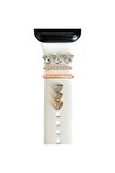 Apple Watch Uyumlu Saat Kordon Aksesuarı Charm Set Tüm Seri Kordonlara Uyumlu Krdn-Charm