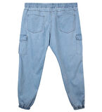 Erkek  Büyük Beden 100-156 Kilo Arası İçin Uygun Kargo Cepli Jogger Kot Pantolon