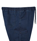 Erkek  Büyük Beden 100-156 Kilo Arası İçin Uygun Kargo Cepli Jogger Kot Pantolon