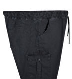 Erkek  Büyük Beden 100-156 Kilo Arası İçin Uygun Kargo Cepli Jogger Kot Pantolon