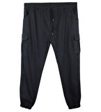 Erkek  Büyük Beden 100-156 Kilo Arası İçin Uygun Kargo Cepli Jogger Kot Pantolon