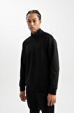 DeFactoFit Standart Fit Dik Yaka Yarım Fermuarlı Sporcu Sweatshirt D2363AX24AUBK81