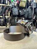 TRG POLO KAHVERENGİ HAKİKİ DERİ ERKEK KEMERİ-4 CM 