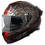 Axxis Kapalı Kask Hawk Evo Sv B5 Let's Ride Mat Kırmızı