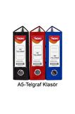Telgraf Klasör Geniş A5 Plastik 3 Renk 1 Paket
