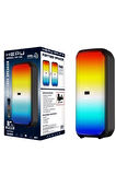 HEPU HP 106 Bluetooth Hoparlör 2*8 inc 30 w Rms Rgb Efektif Kablosuz Karaoke Mikrofon TWS