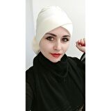 Kadın Çift taraflı Bone Ekru