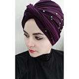 Kadın İncili Ei ile Dolama Bone Mürdüm