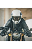 X.g100r Sputnik Kask (beyaz-siyah) + Sarı Cam   Uyumlu