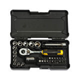 Stanley STMT82672-0 1/4 Kompakt Lokma Takımı ve Bits Uç Seti 37'li
