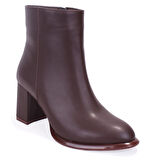 Dagoster DZA07-811501 Kahve Klasik Topuklu Kadın Bot