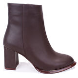 Dagoster DZA07-811501 Kahve Klasik Topuklu Kadın Bot