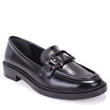Dagoster DZA07-863701 Siyah Günlük Loafer  Kadın Ayakkabı