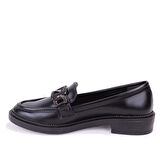Dagoster DZA07-863701 Siyah Günlük Loafer  Kadın Ayakkabı