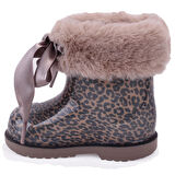 İgor W10338 Bimbi Leo Soft Taupe Ortopedik Kız Çocuk Yağmur Çizme