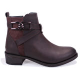 Dagoster DZA07-6822163 Kahve Günlük Düz Topuk Kadın Bot