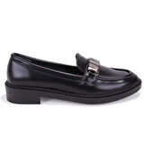 Dagoster DZA07-863702 Siyah Günlük Loafer  Kadın Ayakkabı
