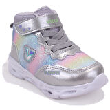 Vicco Poni 946B25K430 Gümüş Ortopedik Işıklı Kız Bebe Spor Bot