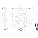 FREN DISKI C-MAX 07-11 / FOCUS II 04-11 / S40 II 04= / ARKA DÜZ 280-5