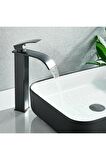 Banyo Çanak Lavabo Bataryası Mat Siyah Tarz Yeni Model 5 Yıl Garantili Ithal