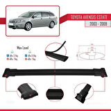 Toyota Avensis SW 2003-2009 Arası ile Uyumlu FLY Model Ara Atkı Tavan Barı Siyah 3 Adet
