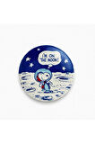 Snoopy I'm On The Moon Yazılı Rozet Metal