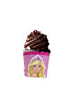 Barbie bebek cupcake mufffin kek kalıbı 25 adet