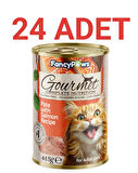 Fancy Paws Somonlu Yetişkin Kedi Konserve Maması x 24 Adet