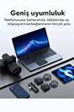 QASUL 2 Lİ KABLOSUZ YAKA MİKROFONU iOS Android, Kamera, USB-C  , Video Kaydı, Vloglama