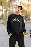 Burns Fats Not Oil Yazılı Unisex Oversize Sweatshirt