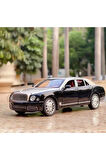 Bently 1:24 Diecast Metal Model Araba Koleksiyon Araba Sesli Işıklı 21 Cm Bently Mulsanne Araba