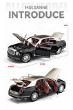 Bently 1:24 Diecast Metal Model Araba Koleksiyon Araba Sesli Işıklı 21 Cm Bently Mulsanne Araba