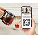Çaysever Robotea Pro Wifi Connect 4 in 1 (Çay Demleme, Filtre Kahve, Mama Suyu, Sıcak Su) Konuşan Otomatik Demleme Makinesi 2500W