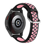 Megafox Huawei Watch GT2 Pro / GT2 46mm Uyumlu Delikli Silikon Kordon Nike Tasarım Spor Bileklik 