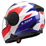 LS2 SCOPE 2 DURIA BEYAZ-MAVİ-KIRMIZI KASK