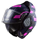 LS2 ADVANT VELUM MAT MAVİ-PEMBE KASK