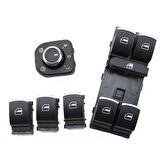 VOLKSWAGEN PASSAT CC 2009 - 2013 KONTROL DÜĞMELERİ 5 Lİ KROM SET 