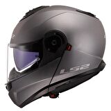 LS2 STROBE 2 MAT TITANIUM ÇENE AÇILIR KASK