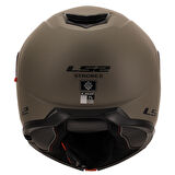 LS2 STROBE 2 MAT KUM  ÇENE AÇILIR KASK XL