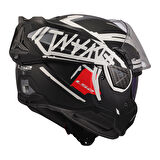 LS2 ADVANT 2 TAPE MAT SİYAH-BEYAZ KASK