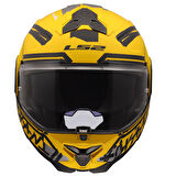 LS2 ADVANT 2 TAPE MAT SARI-SİYAH KASK