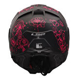 LS2 ADVANT 2 SOPHIA MAT SİYAH-PEMBE KASK
