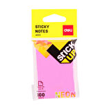 Deli Sticky Notes Yapışkanlı Not Kağıdı 76x51 mm Neon 100 Sayfa A02202