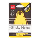 Deli Sticky Notes Yapışkanlı Not Kağıdı Hayvan Figürlü 25 Safya