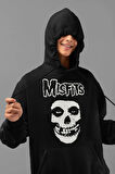 Misfits Müzik Grubu Baskılı Unisex Oversize Hoodie