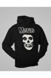 Misfits Müzik Grubu Baskılı Unisex Oversize Hoodie